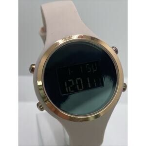 Womens Rose Gold Digital Watch Works New Battery